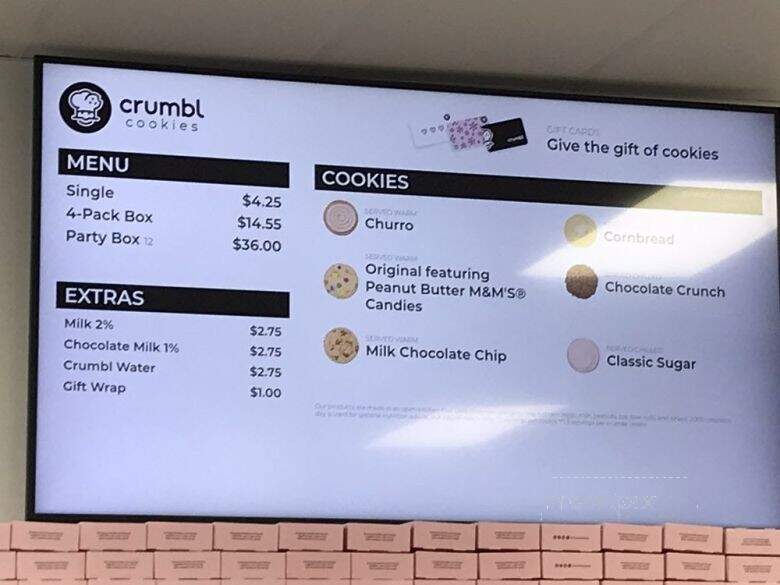 Crumbl Cookies - Vacaville, CA menu_pic