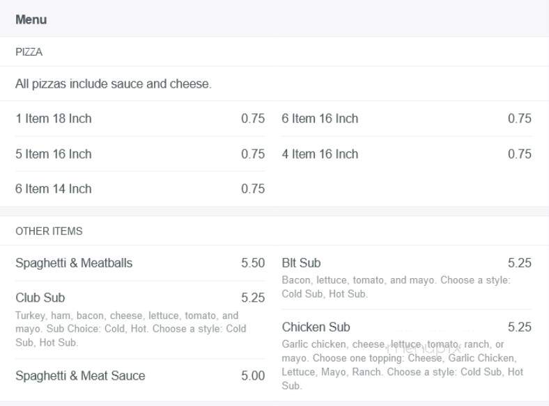 Pizza Plus - Lakewood, NJ menu_pic