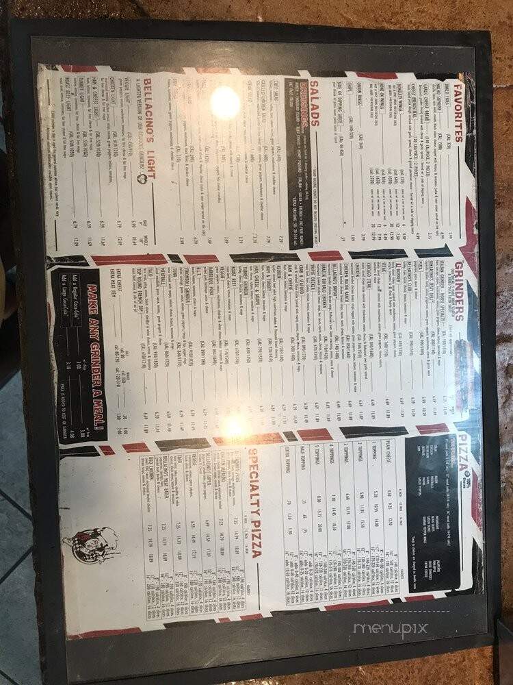 Bellacino's Pizza and Grinders - Sevierville, TN menu_pic