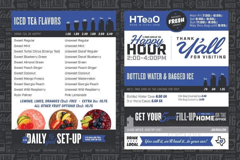 HTeaO - Ardmore, OK menu_pic