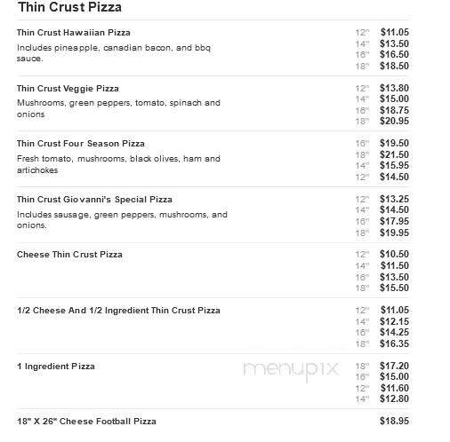 Giovanni's Pizza - Manchester, OH menu_pic