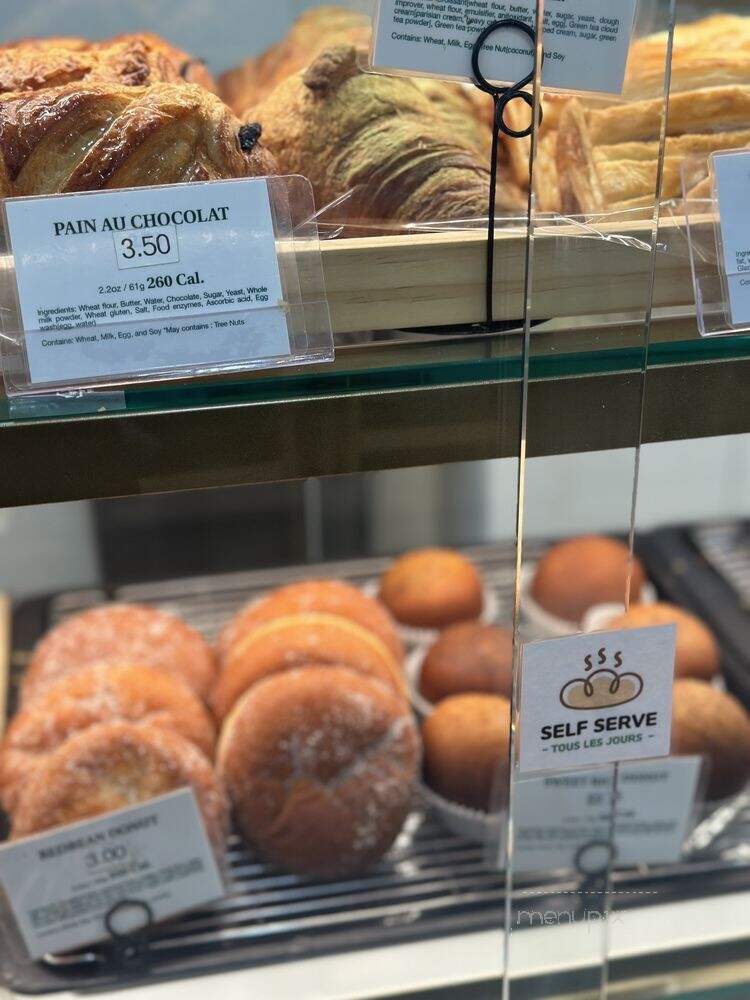 Tous Les Jours - New Haven, CT menu_pic