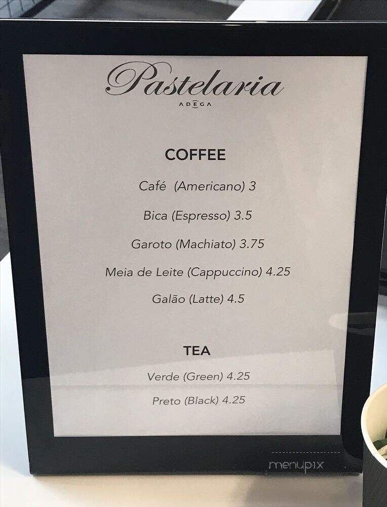 Pastelaria Adega - San Jose, CA menu_pic