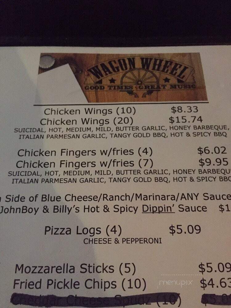 Wagon Wheel - Niagara Falls, NY menu_pic
