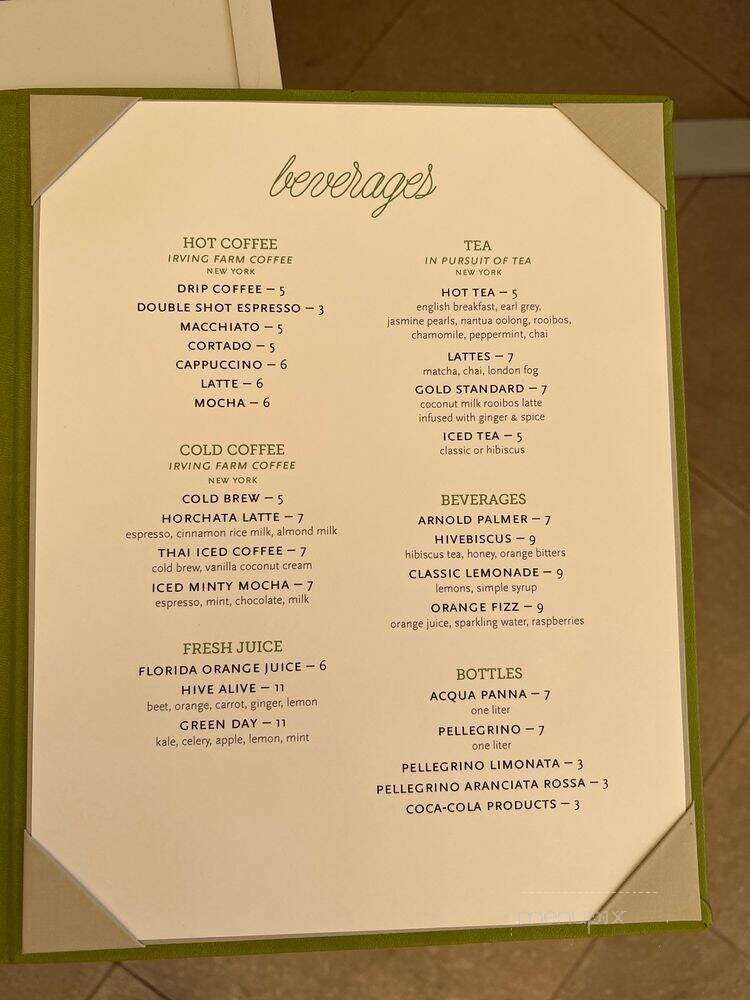 Hive Bakery & Cafe - West Palm Beach, FL menu_pic