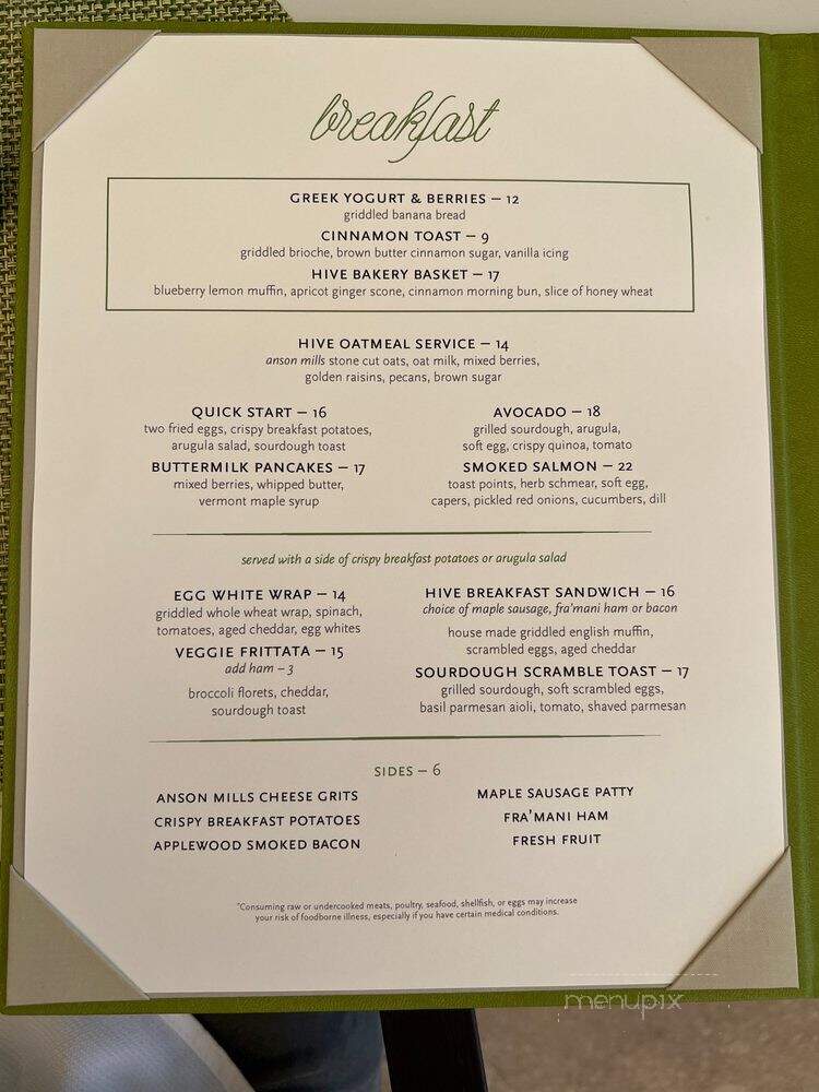 Hive Bakery & Cafe - West Palm Beach, FL menu_pic