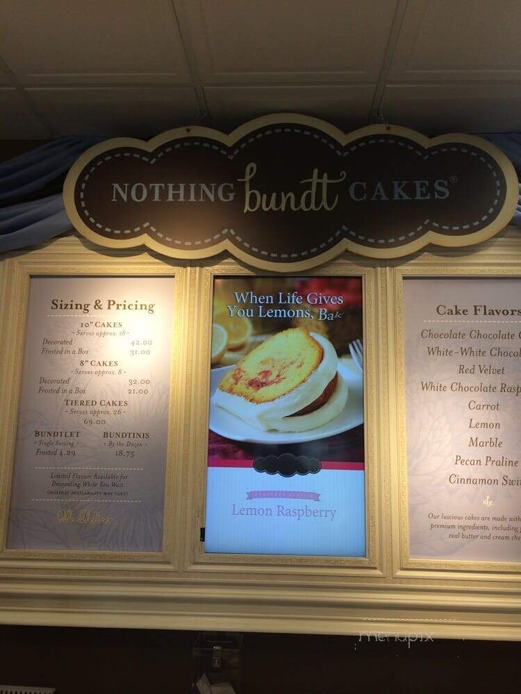 Nothing Bundt Cakes - Stockton, CA menu_pic