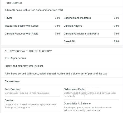 Biagio's Harbor Cafe - Lanoka Harbor, NJ menu_pic