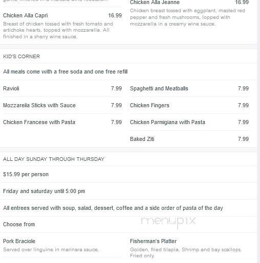 Bob Evans Restaurant - Pigeon Forge, TN menu_pic