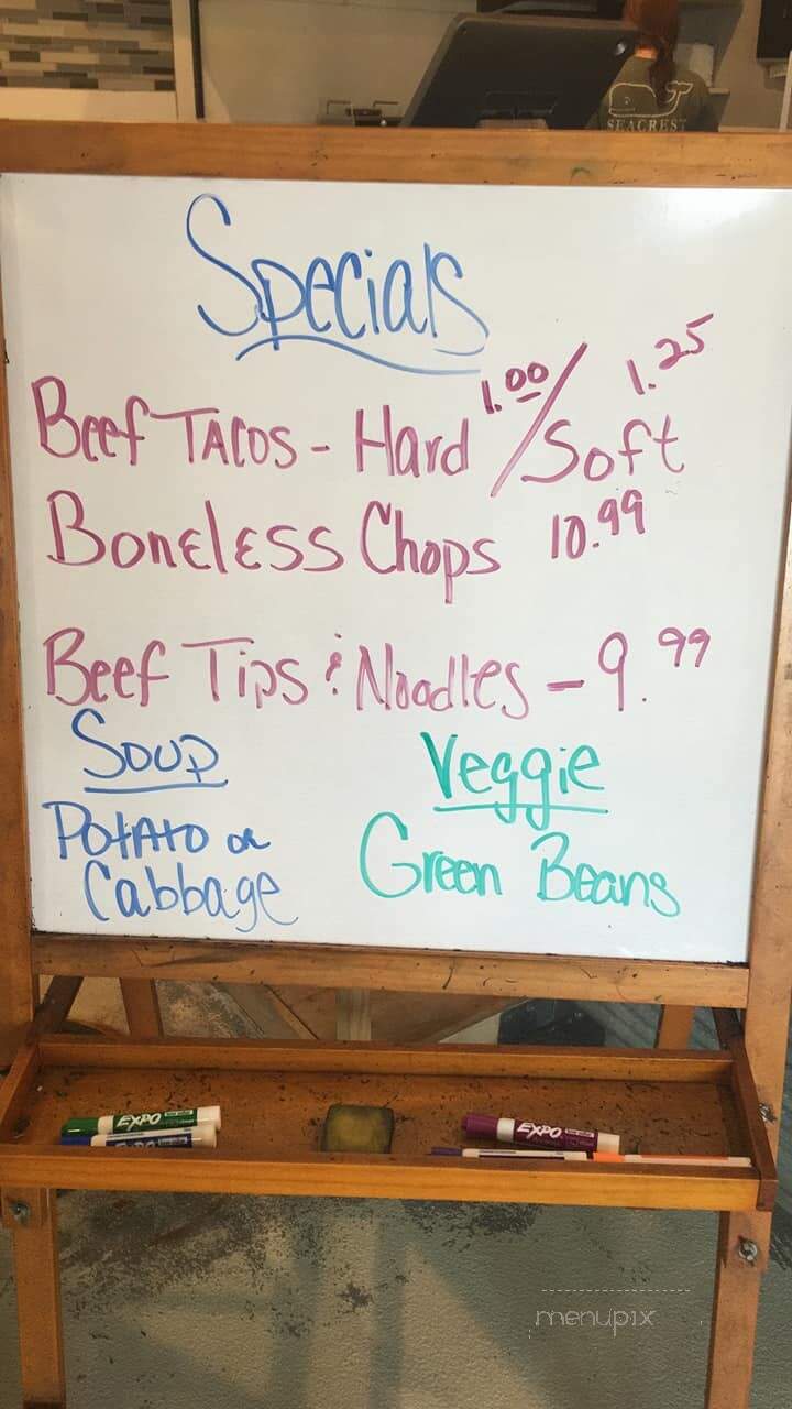 Savannah Family Restaurant - Savannah, MO menu_pic