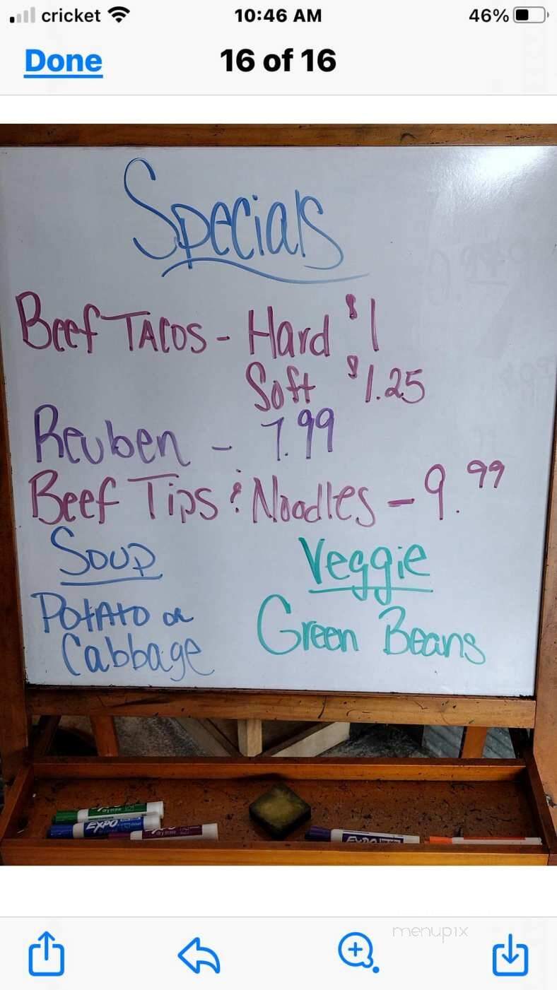 Savannah Family Restaurant - Savannah, MO menu_pic