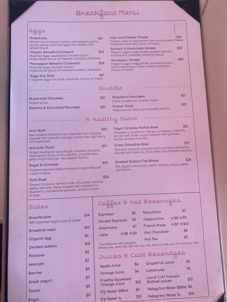 The Restaurant at the Grand Beach Hotel Surfside - Surfside, FL menu_pic