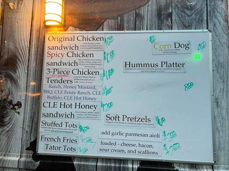 Unplugged Brewing - Elyria, OH menu_pic