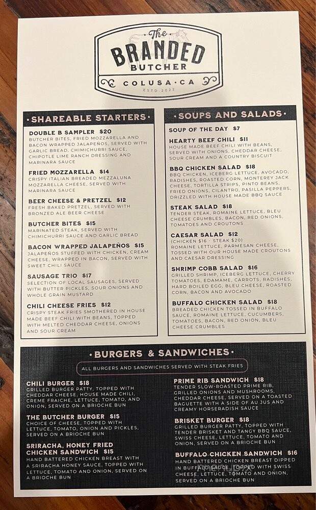 The Branded Butcher - Colusa, CA menu_pic