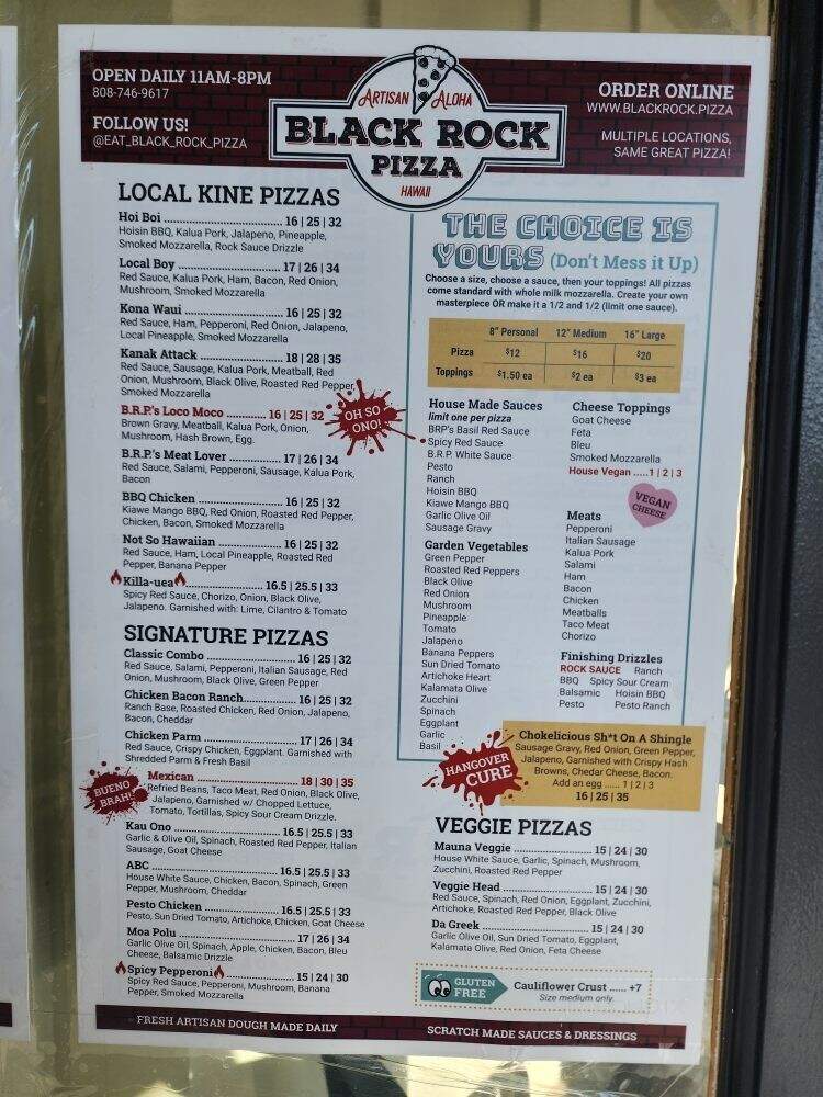 Black Rock Pizza - Kailua-Kona, HI