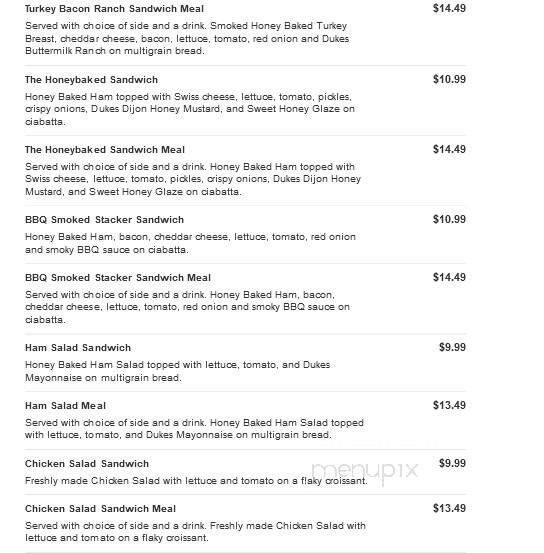 Heavenly Ham - Evansville, IN menu_pic