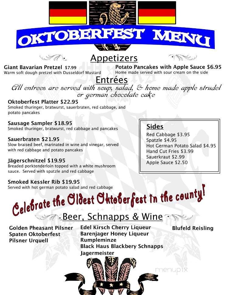 Mack's Golden Pheasant - Elmhurst, IL menu_pic