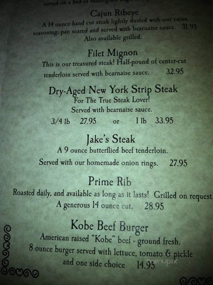 Ocean Grill - Vero Beach, FL menu_pic