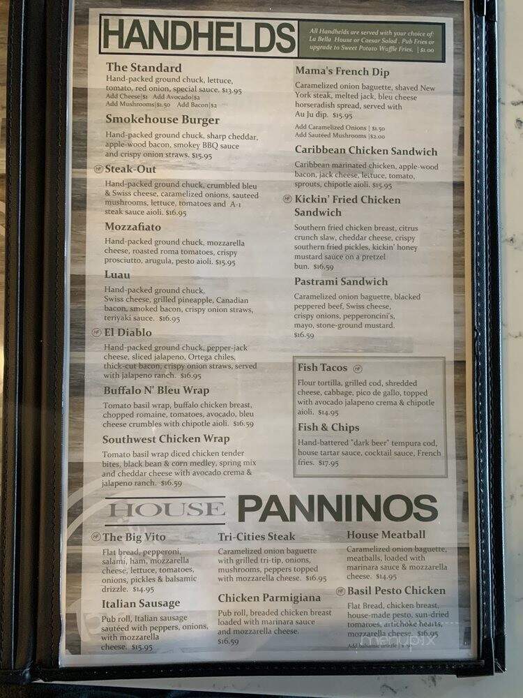 La Bella Vita Kitchen and Bar - Richland, WA menu_pic
