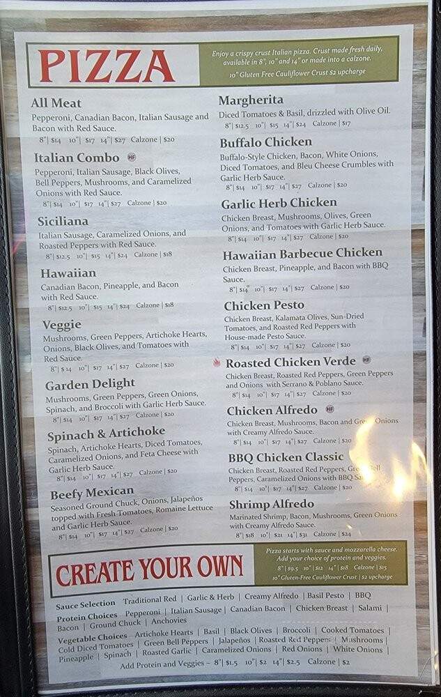 La Bella Vita Kitchen and Bar - Richland, WA menu_pic