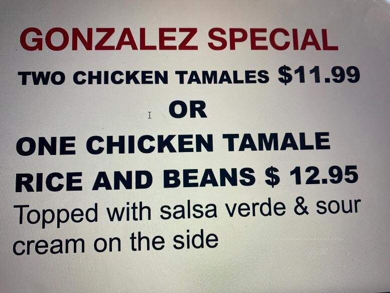 Gonzales - Willow Creek, CA menu_pic