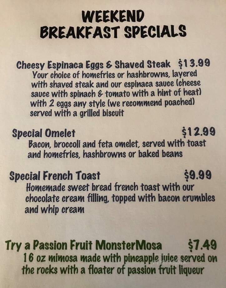 Union Diner - Laconia, NH menu_pic