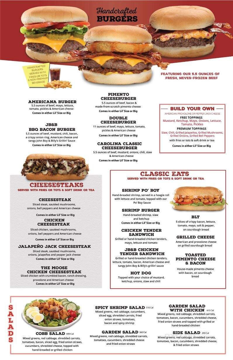 Hwy 55 Burgers Shakes & Fries - Four Oaks, NC menu_pic