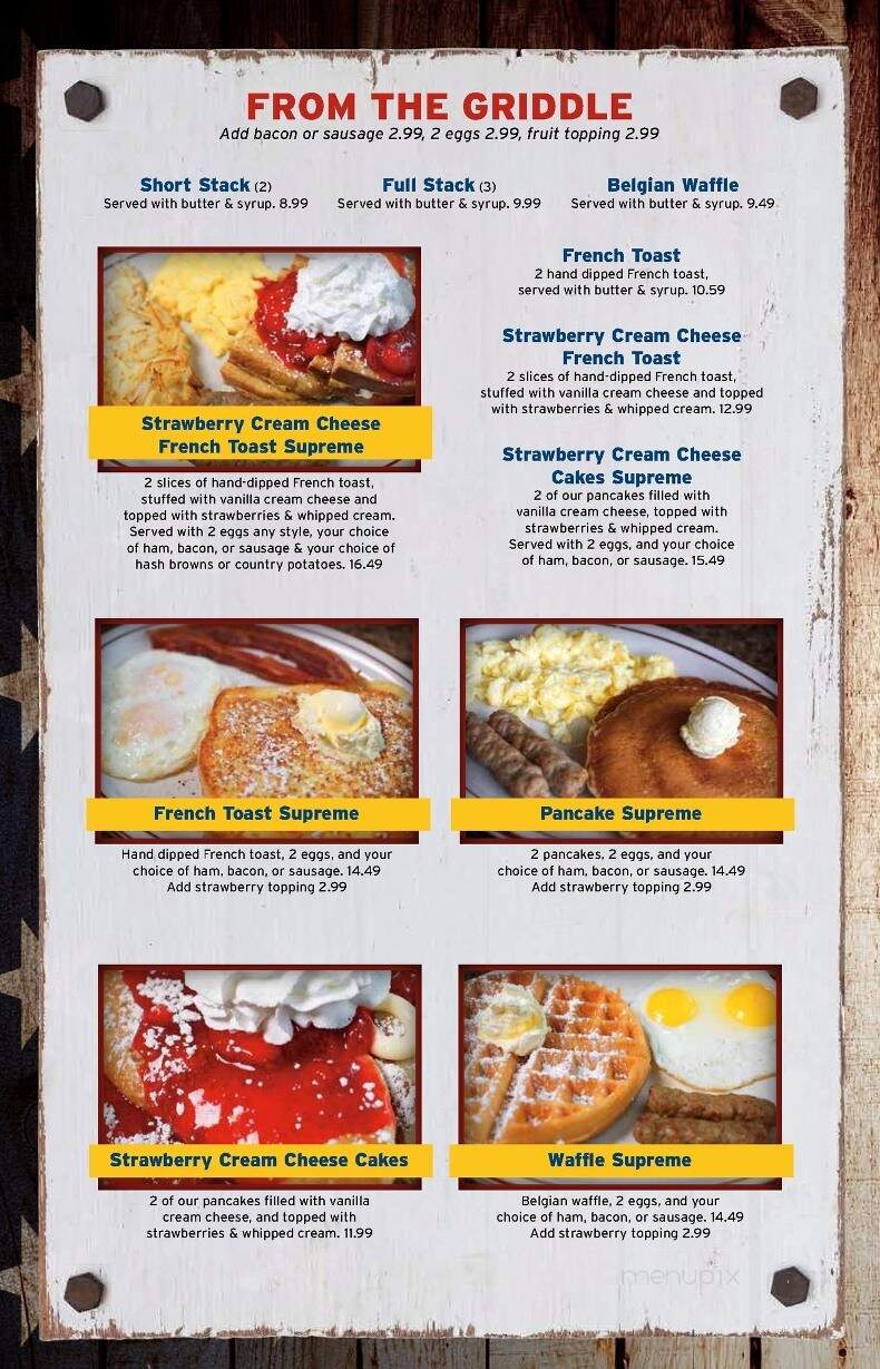 Generals Cafe & Grill - Porterville, CA menu_pic