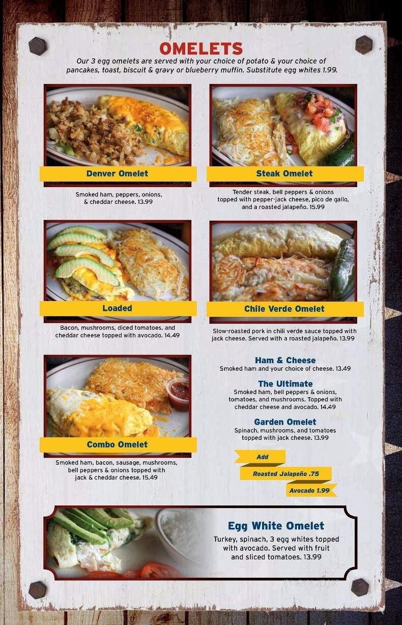 Generals Cafe & Grill - Porterville, CA menu_pic