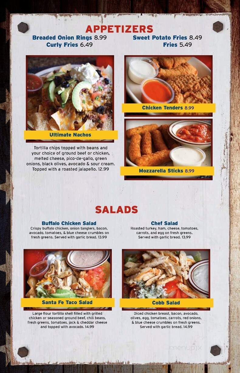 Generals Cafe & Grill - Porterville, CA menu_pic