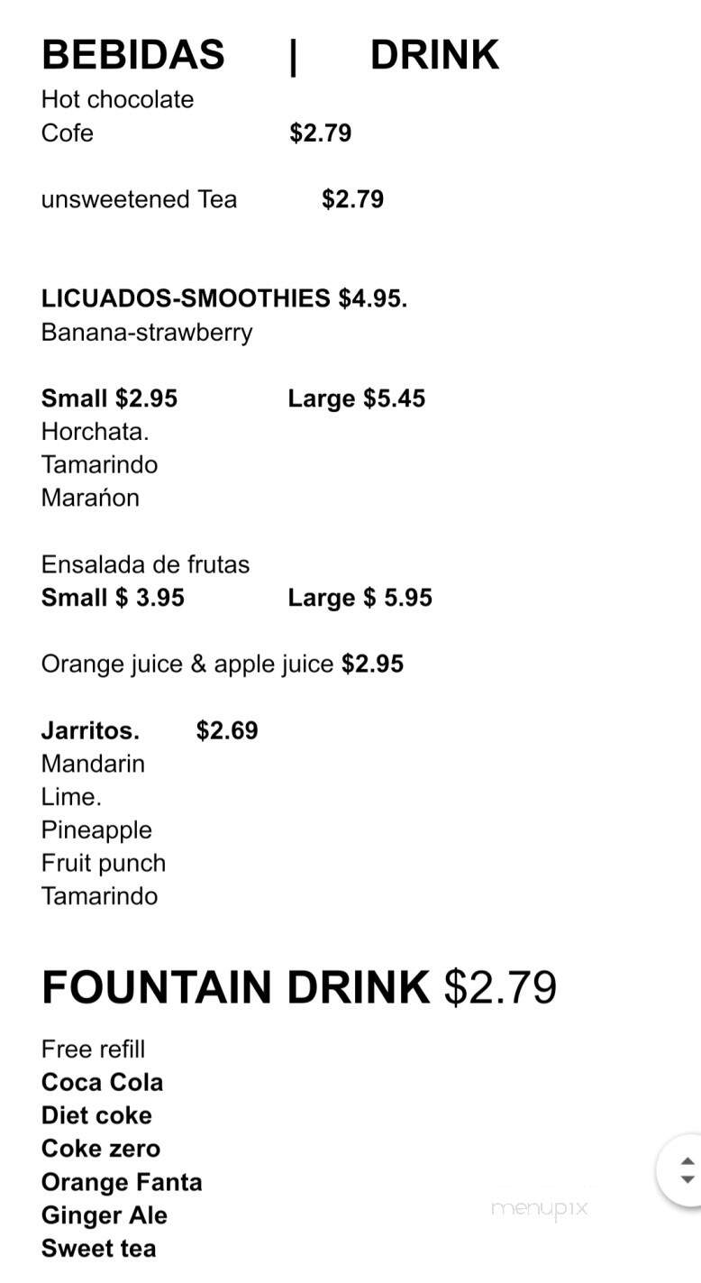 Habanero Tacos Bar & Grill - Frederick, MD menu_pic