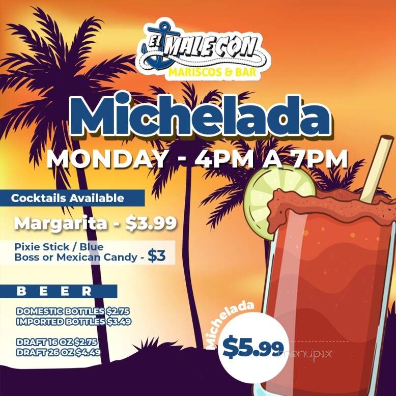 El Malecon Mariscos & Bar - Lubbock, TX menu_pic