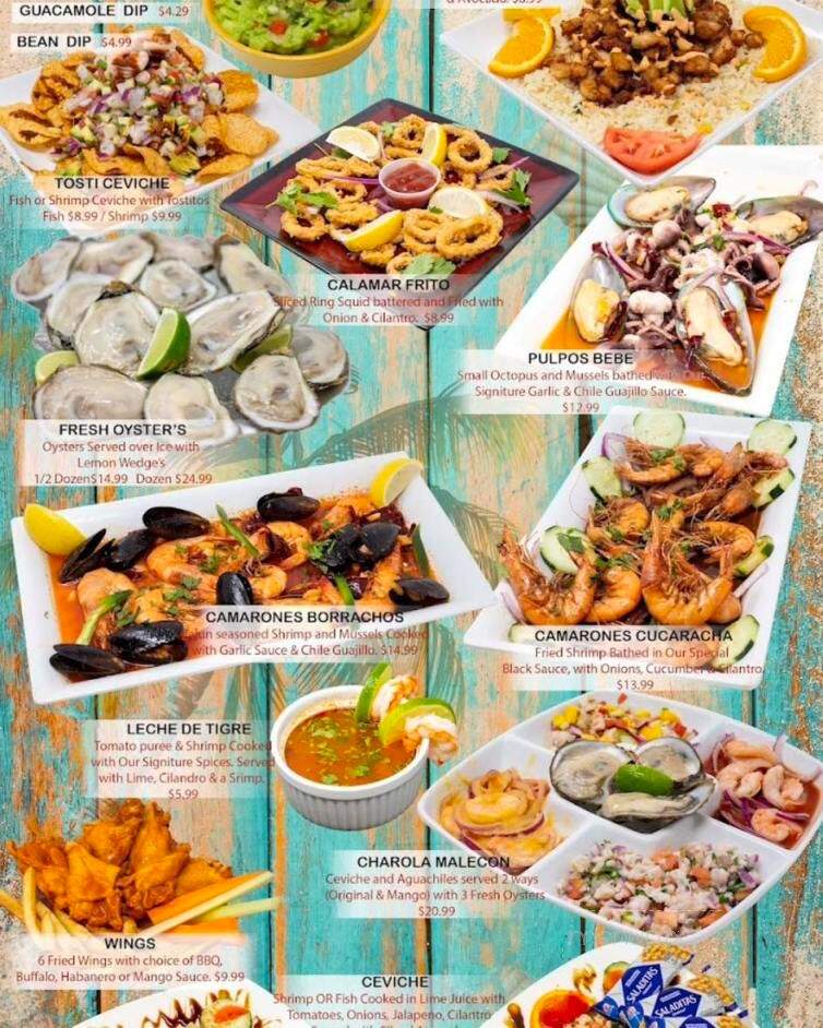 El Malecon Mariscos & Bar - Lubbock, TX menu_pic