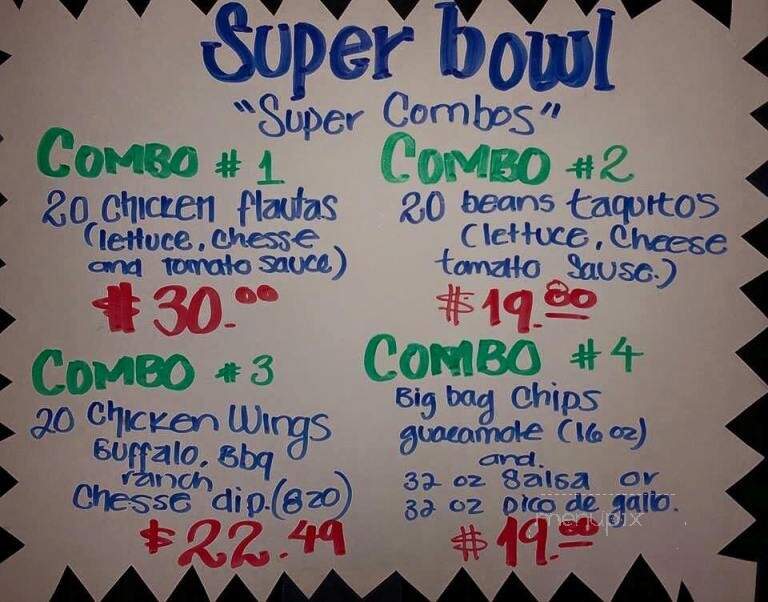 El Cantarito Mexican Cuisine - Chesterton, IN menu_pic