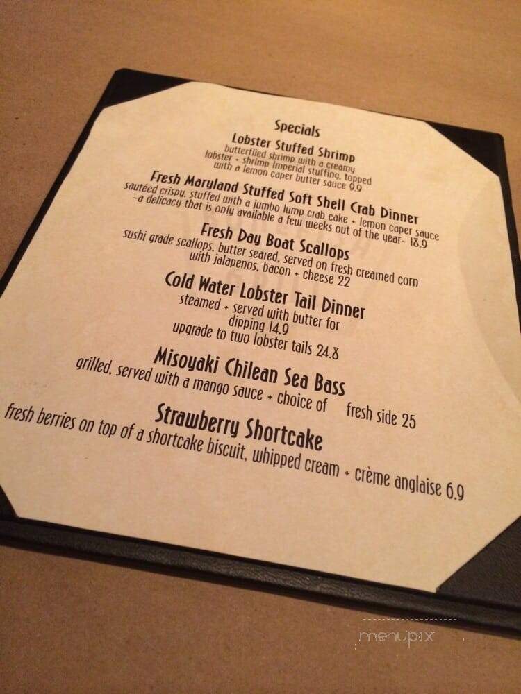 Bonefish Grill - Brandywine, MD menu_pic