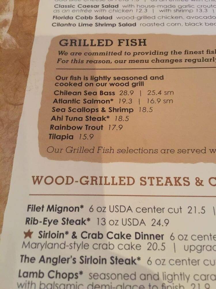 Bonefish Grill - Brandywine, MD menu_pic