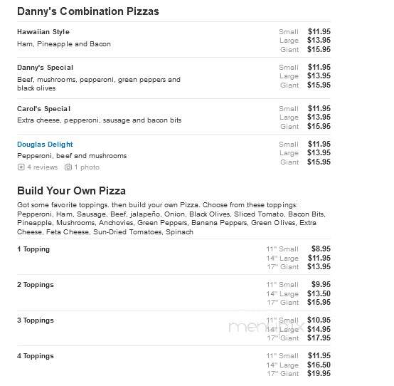 Danny's Pizza - Douglas, GA