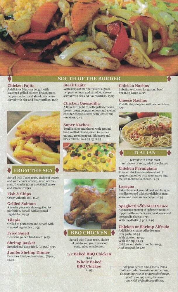 Noni's Sherwood Grille - Detroit, MI menu_pic