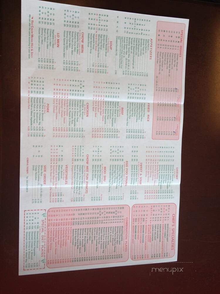 China Town - Ridgeville, SC menu_pic