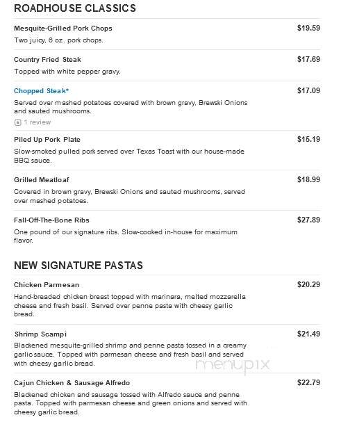 Logan's Roadhouse - Meridian, MS menu_pic