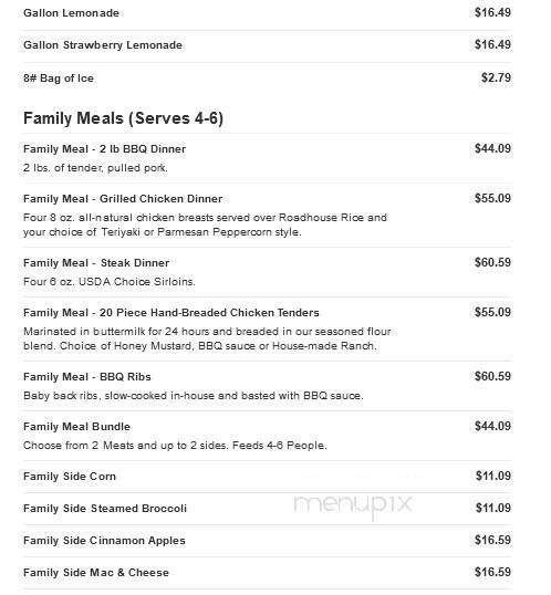 Logan's Roadhouse - Meridian, MS menu_pic