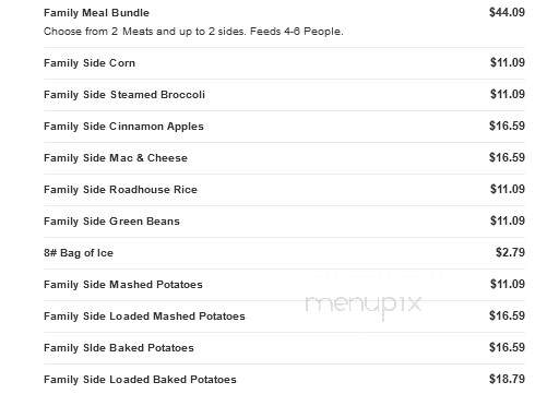 Logan's Roadhouse - Meridian, MS menu_pic