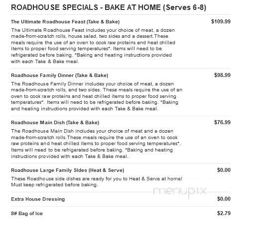Logan's Roadhouse - Meridian, MS menu_pic