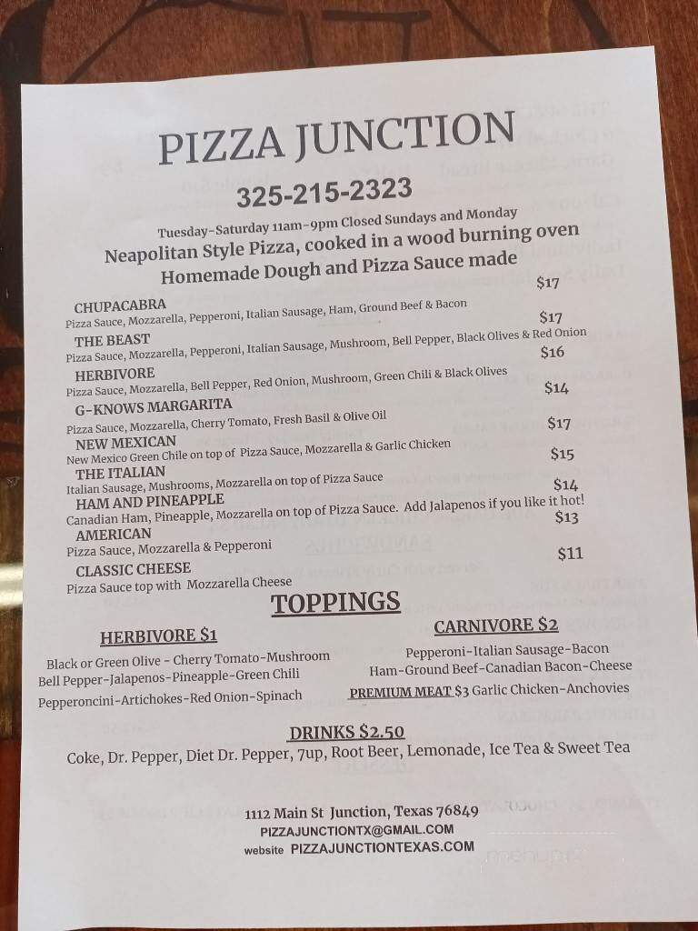 Pizza Pro - Junction, TX