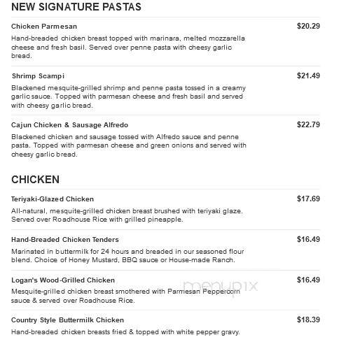Logan's Roadhouse - Fredericksburg, VA menu_pic