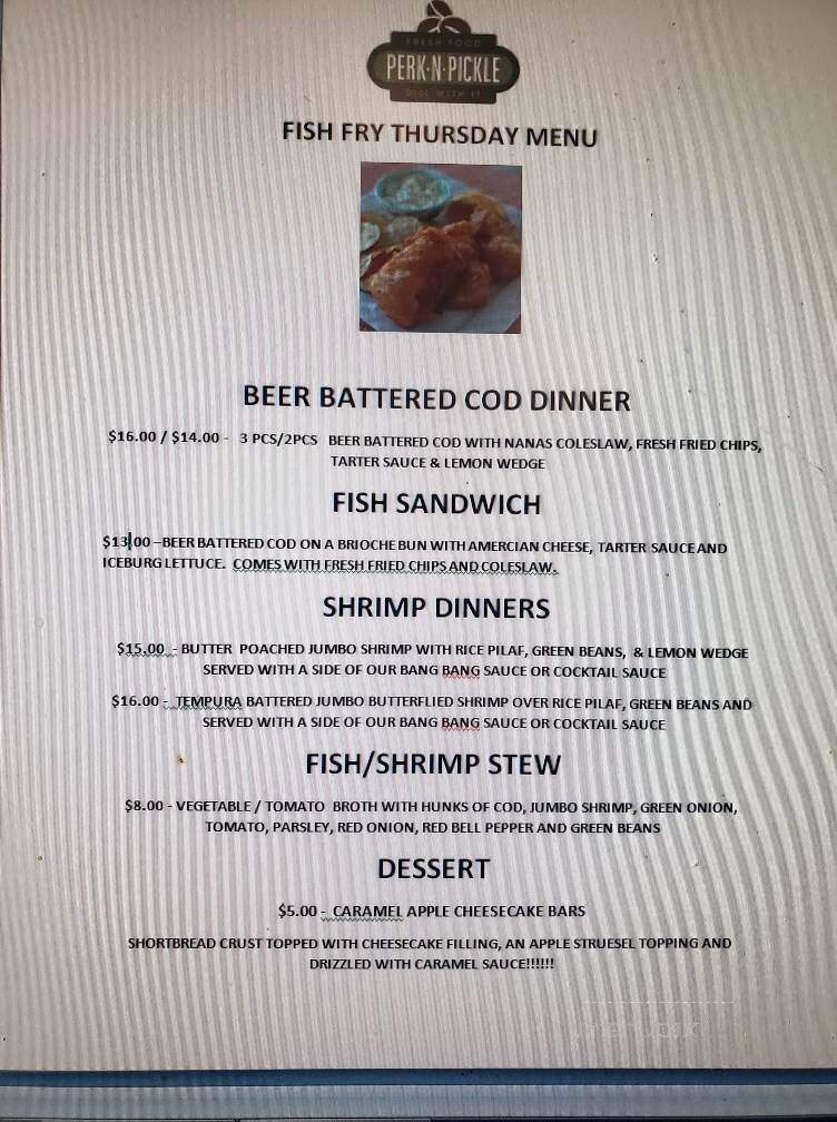 Perk N Pickle - Elgin, IL menu_pic