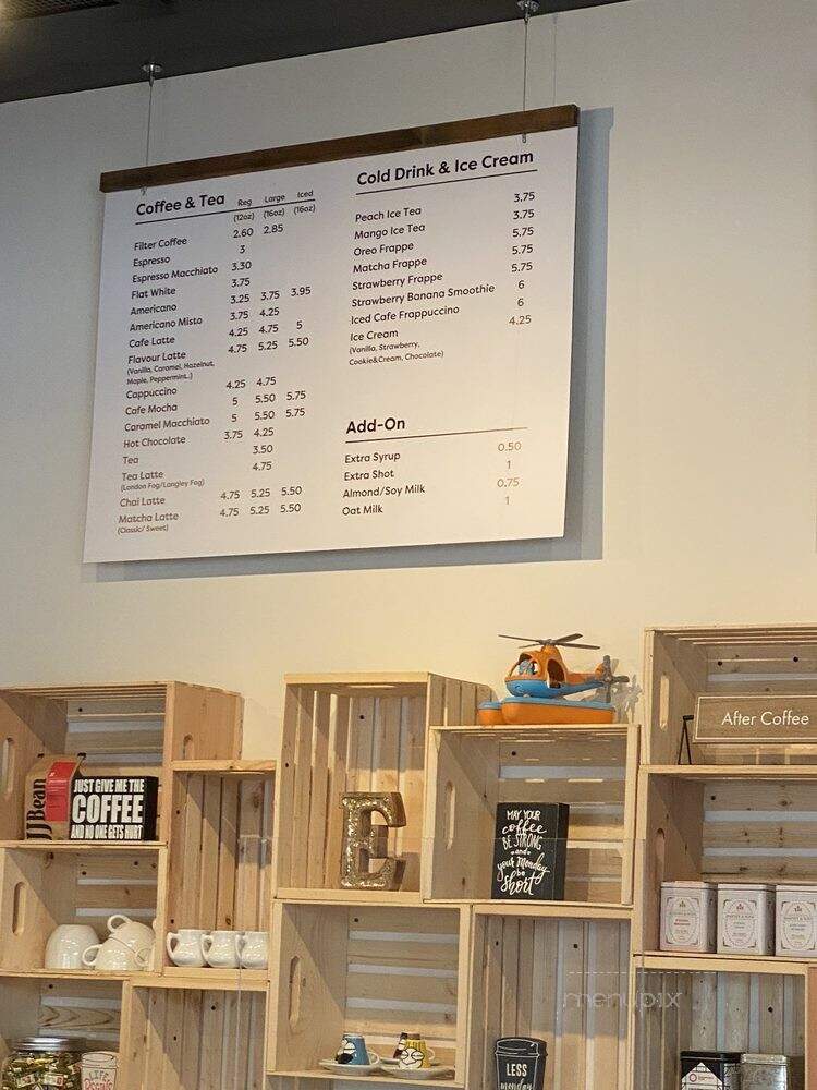 Cafe Etoile - Langley Township, BC menu_pic