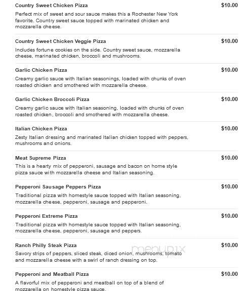 Fastrac Cafe - Oswego, NY menu_pic