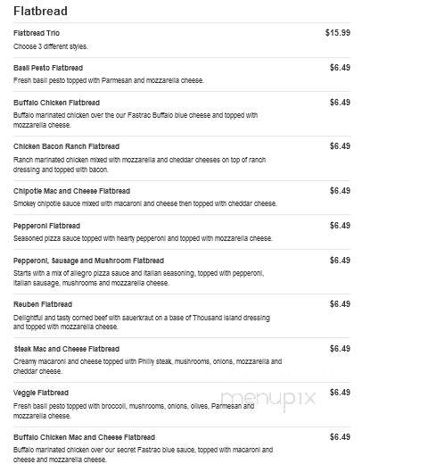 Fastrac Cafe - Oswego, NY menu_pic