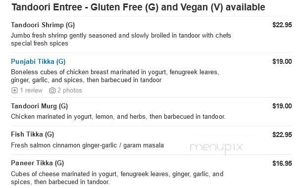 Shere-E-Punjab Indian Restaurant - Media, PA menu_pic